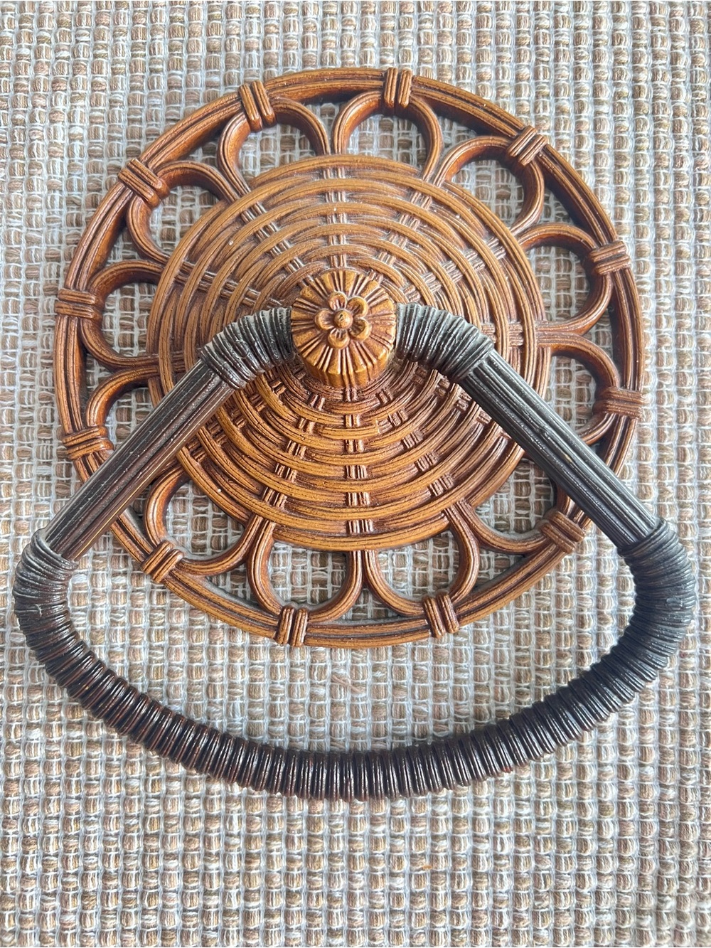 Vintage Homco Plastic Hand towel Holder